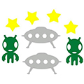 Reflecive Stickers - Alien