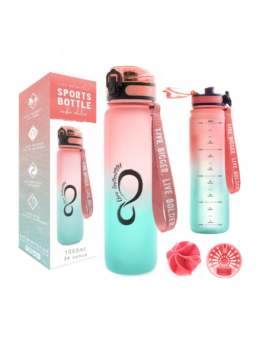 34 oz Ombre Sports Water Bottle